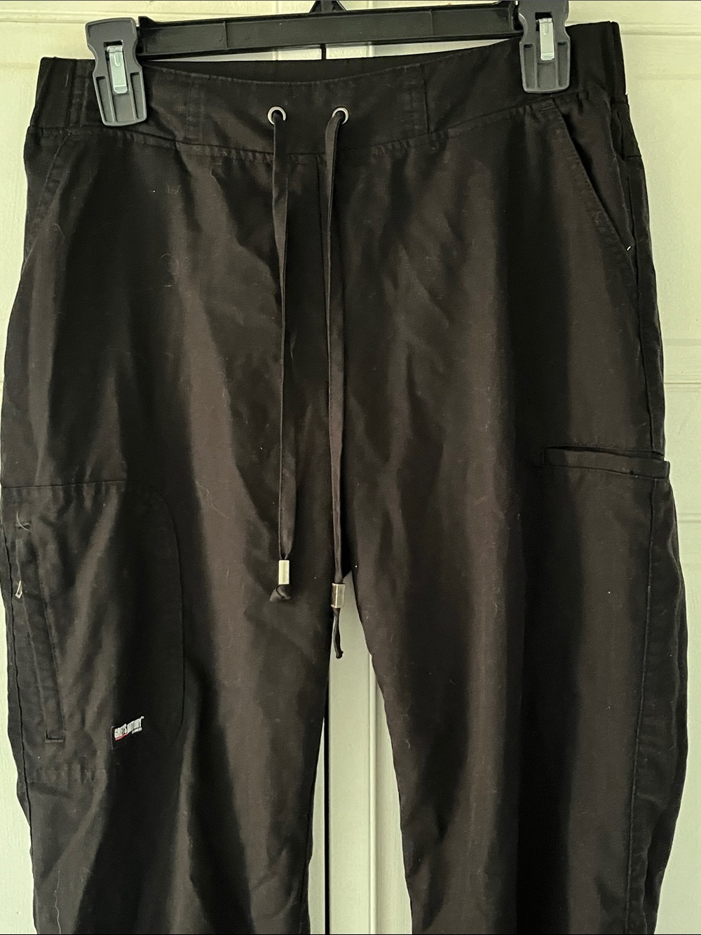 Grey's Anatomy Black Cargo Scrub Pants with Utility Pockets